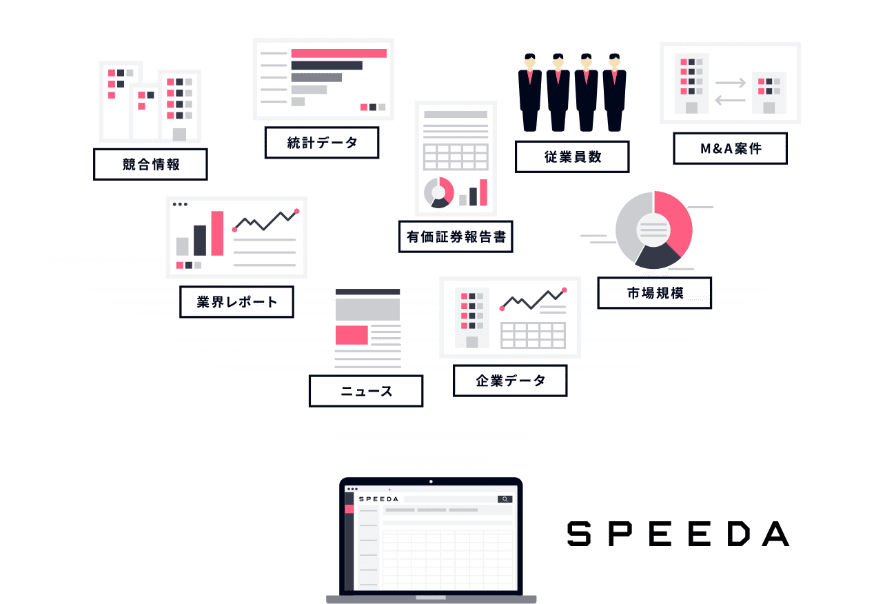 大量の情報がワンストップ取得できる