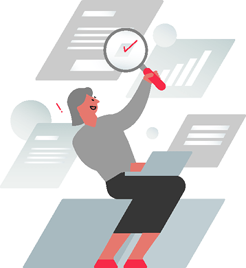 調査しているイメージ