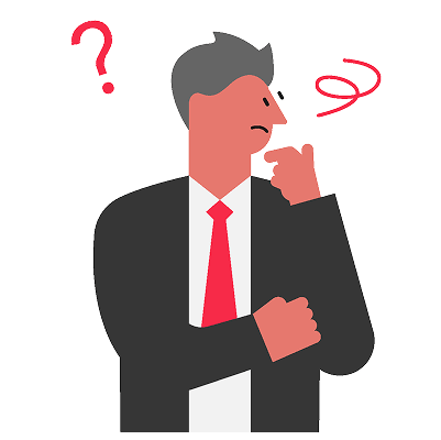 信頼が不足しているデータに悩んでいるイメージ