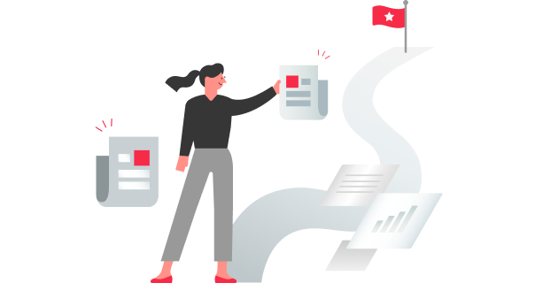 勝ち筋ある事業計画を描けるのイラスト