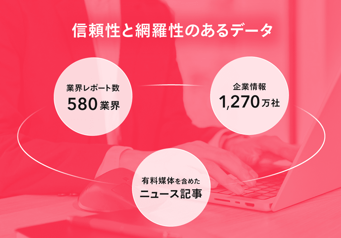 信頼性と網羅性のあるデータ