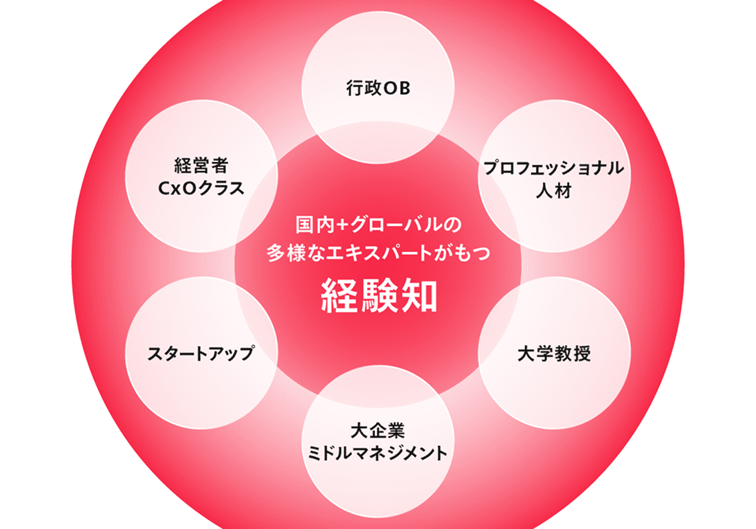 国内＋グローバルの多様なエキスパートが持つ経験知