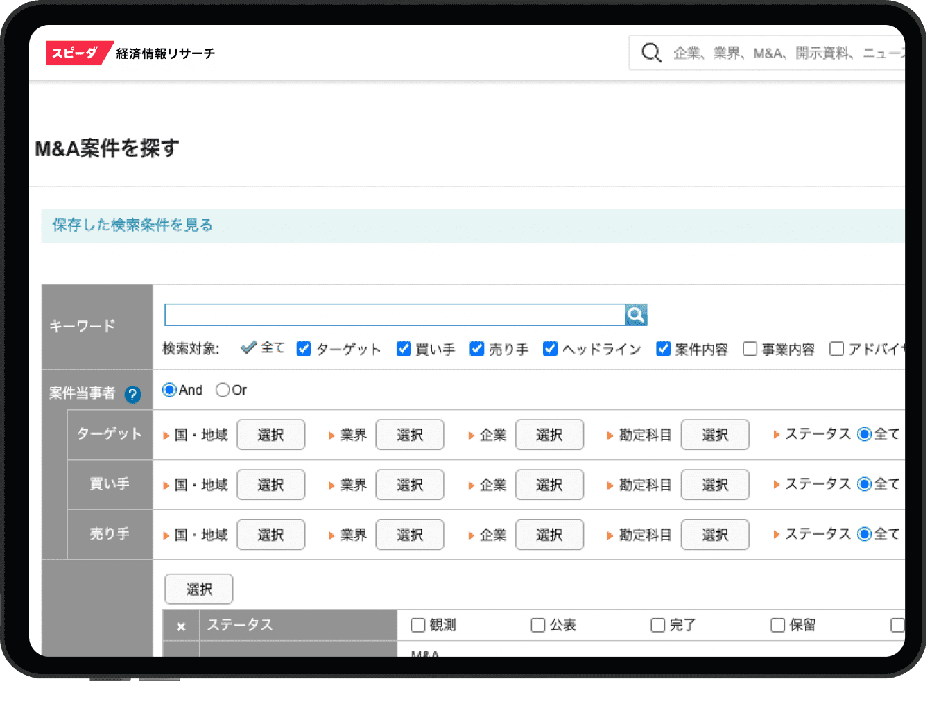 M&A情報